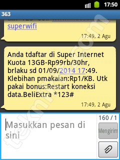 Daftar Paket Super Internet Kuota 13GB Indosat