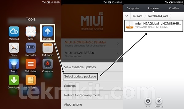 Cara Update Manual Xiaomi Redmi 1S