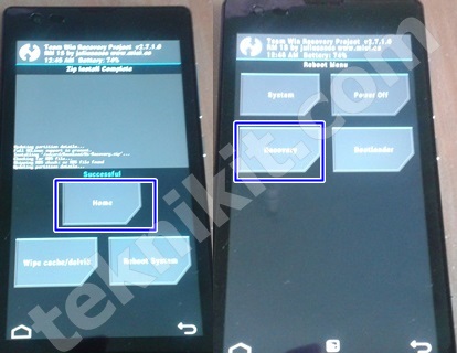 Reboot to Mi Recovery Bawaan