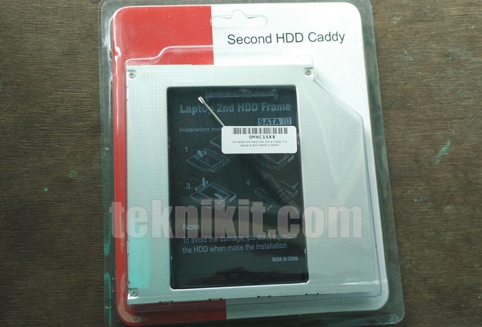 Penampakan Second HDD Caddy 9.5mm