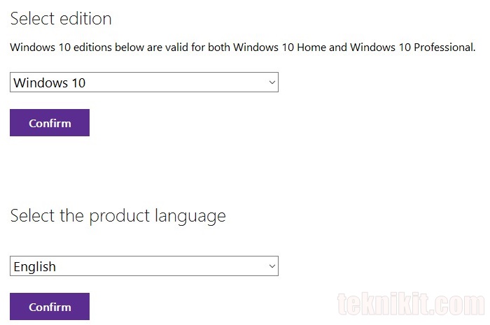 Cara Download File ISO Windows 10