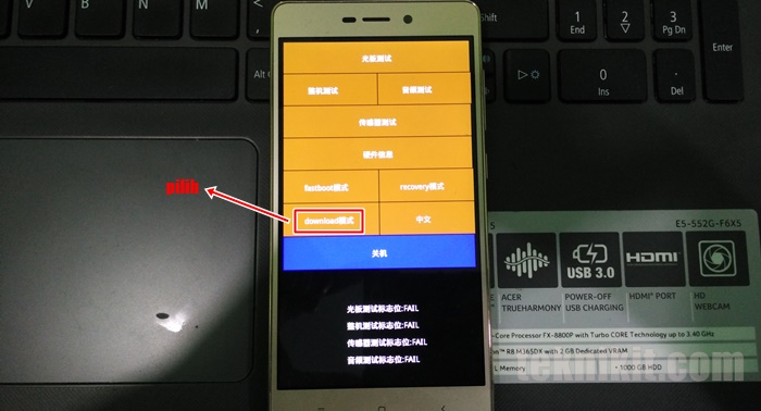 Masuk Download Mode Xiaomi Redmi 3
