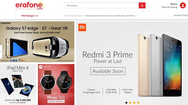 Xiaomi Redmi 3 Prime Garansi Resmi
