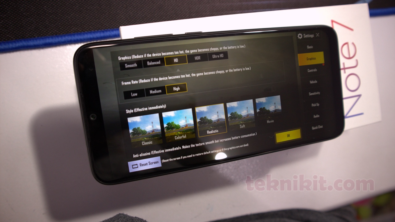 Performa Gaming Redmi Note 7