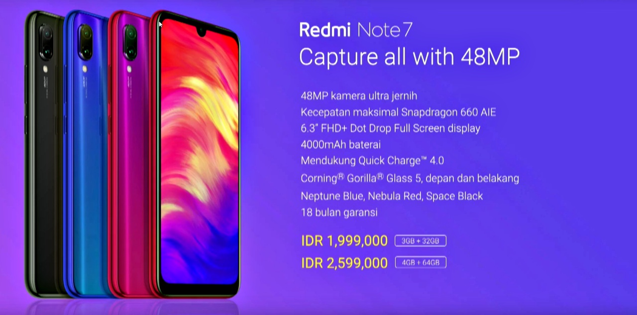 Harga Resmi Redmi Note 7