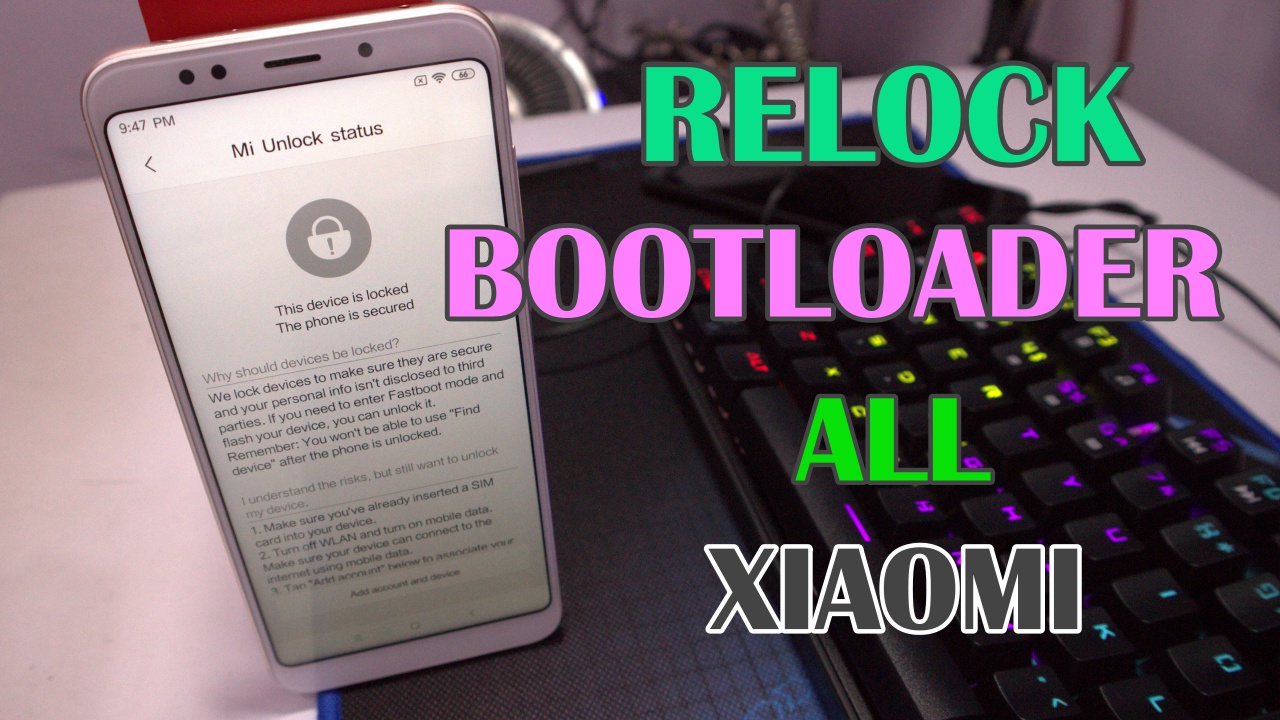 Cara Relock Bootloader Di Semua Smartphone Xiaomi Redmi
