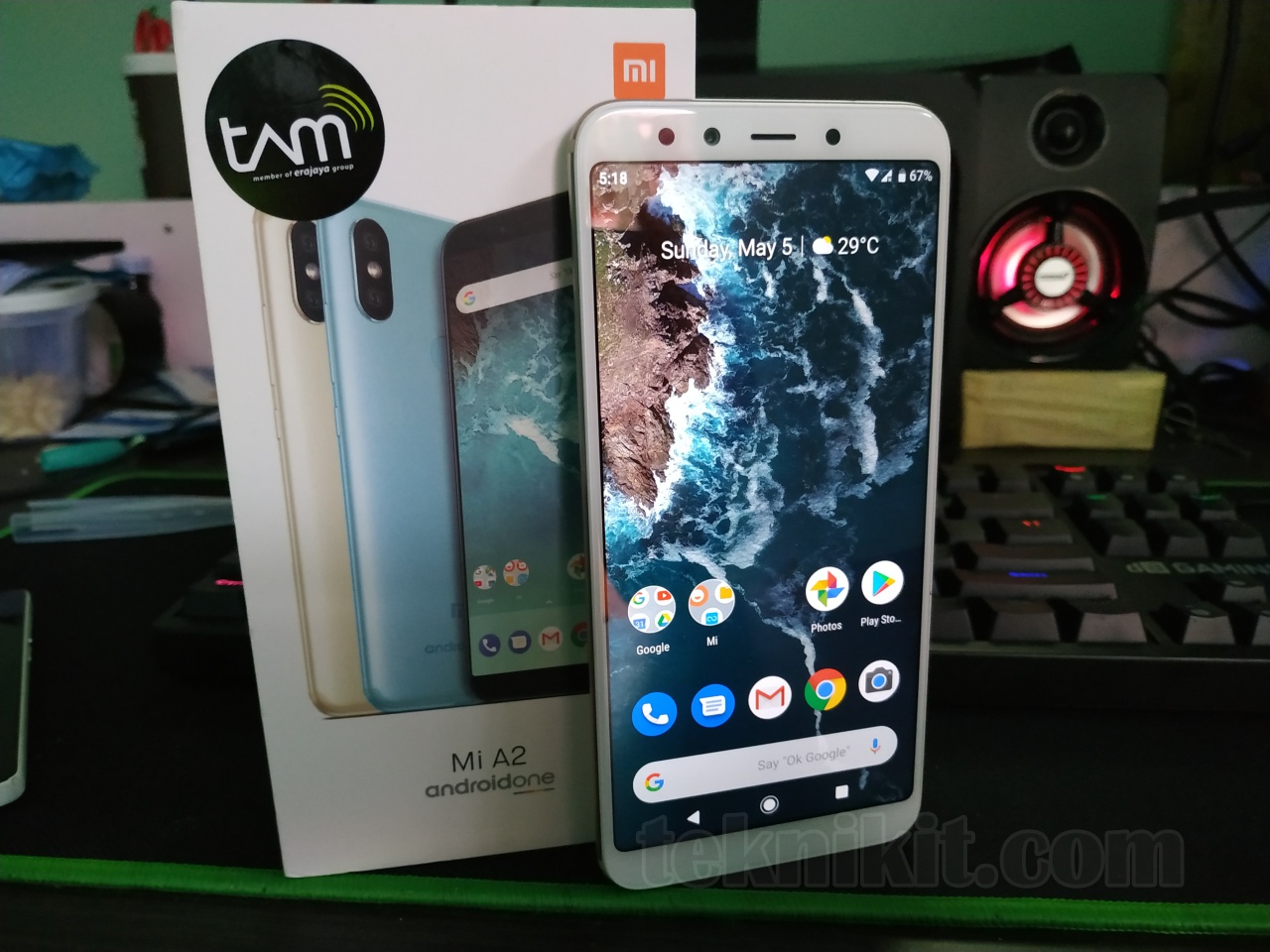 Tampilan Android One Xiaomi Mi A2
